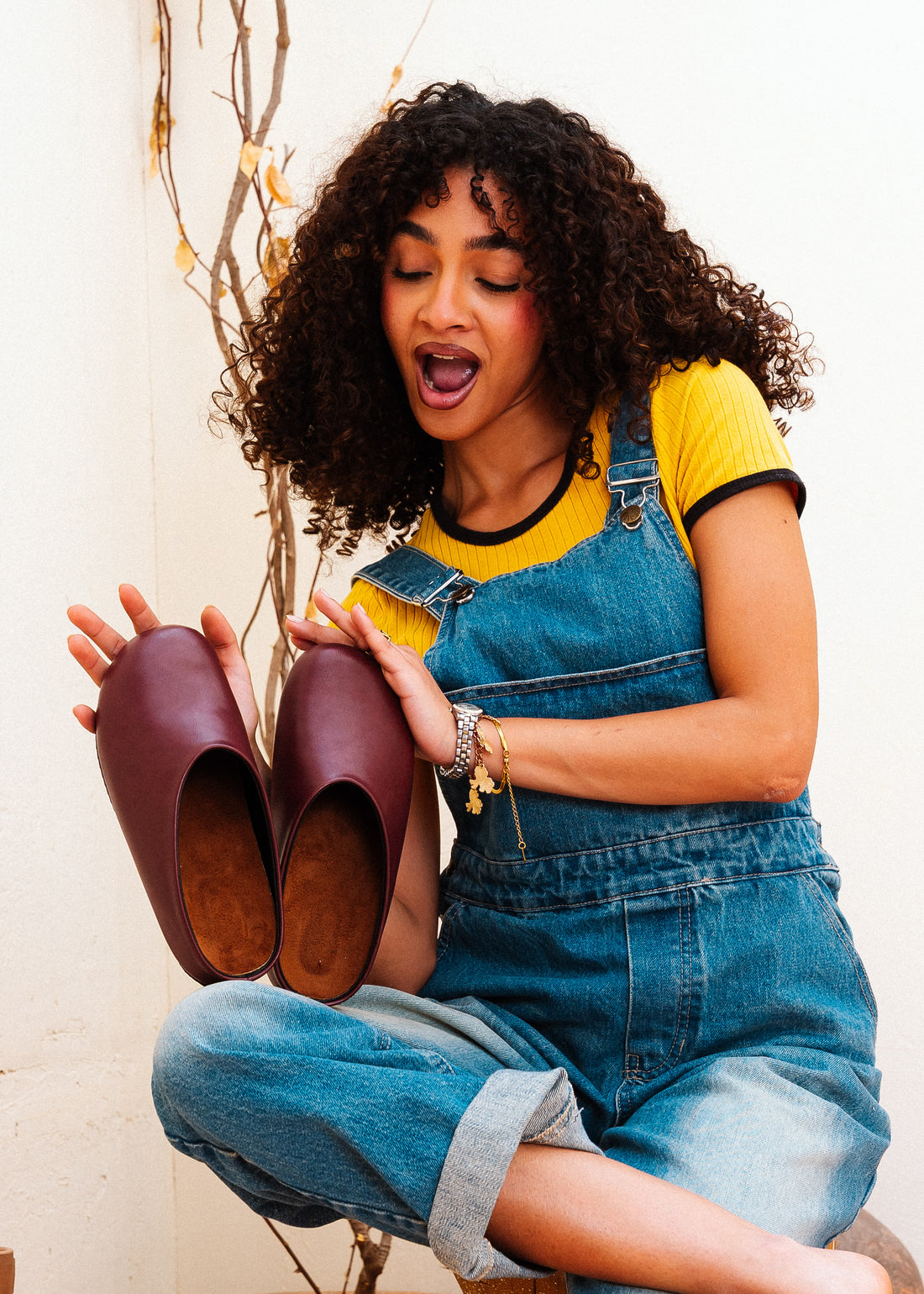 Essential Rounded-Toe Clogs - maroon