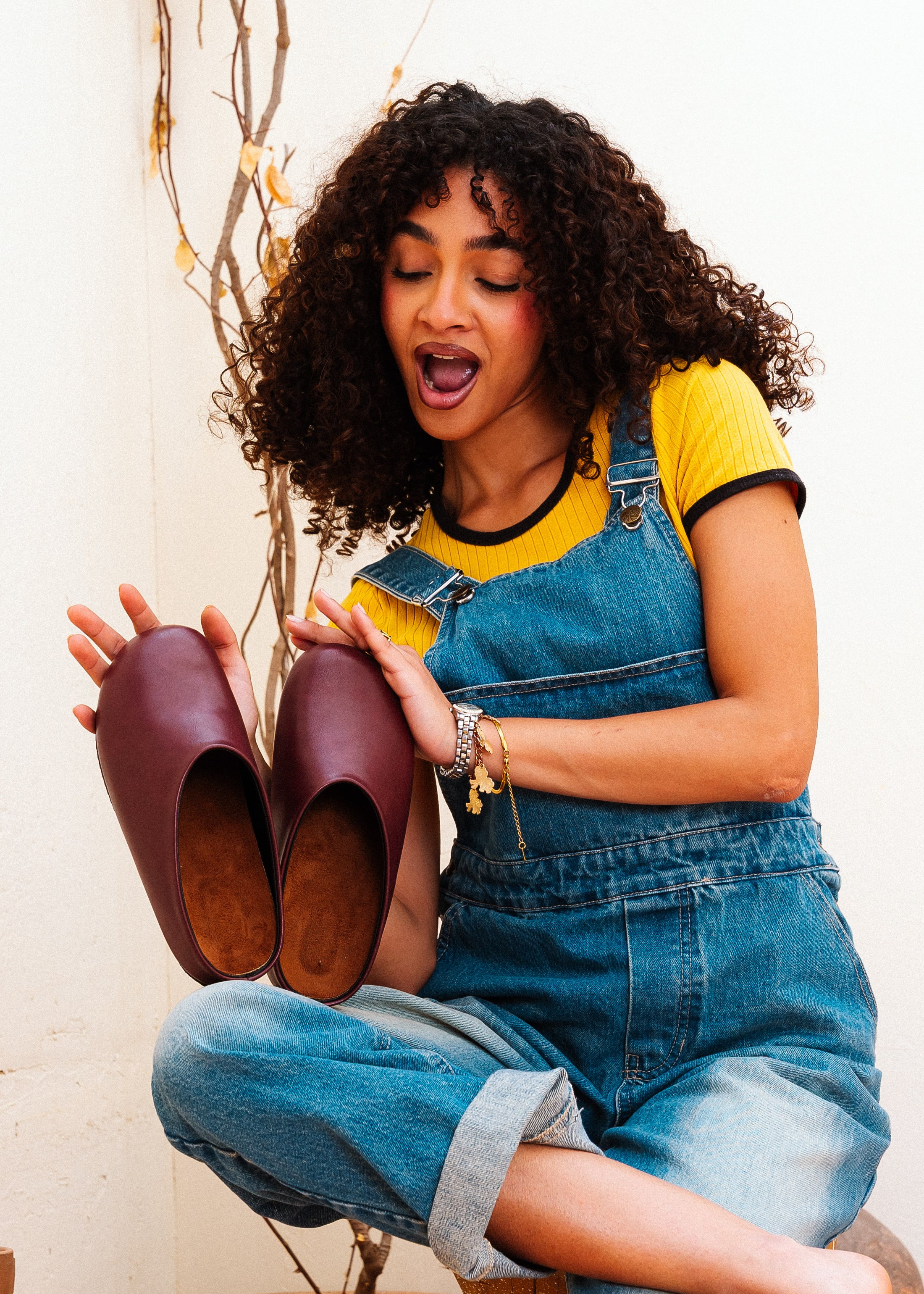 Essential Rounded-Toe Clogs - maroon