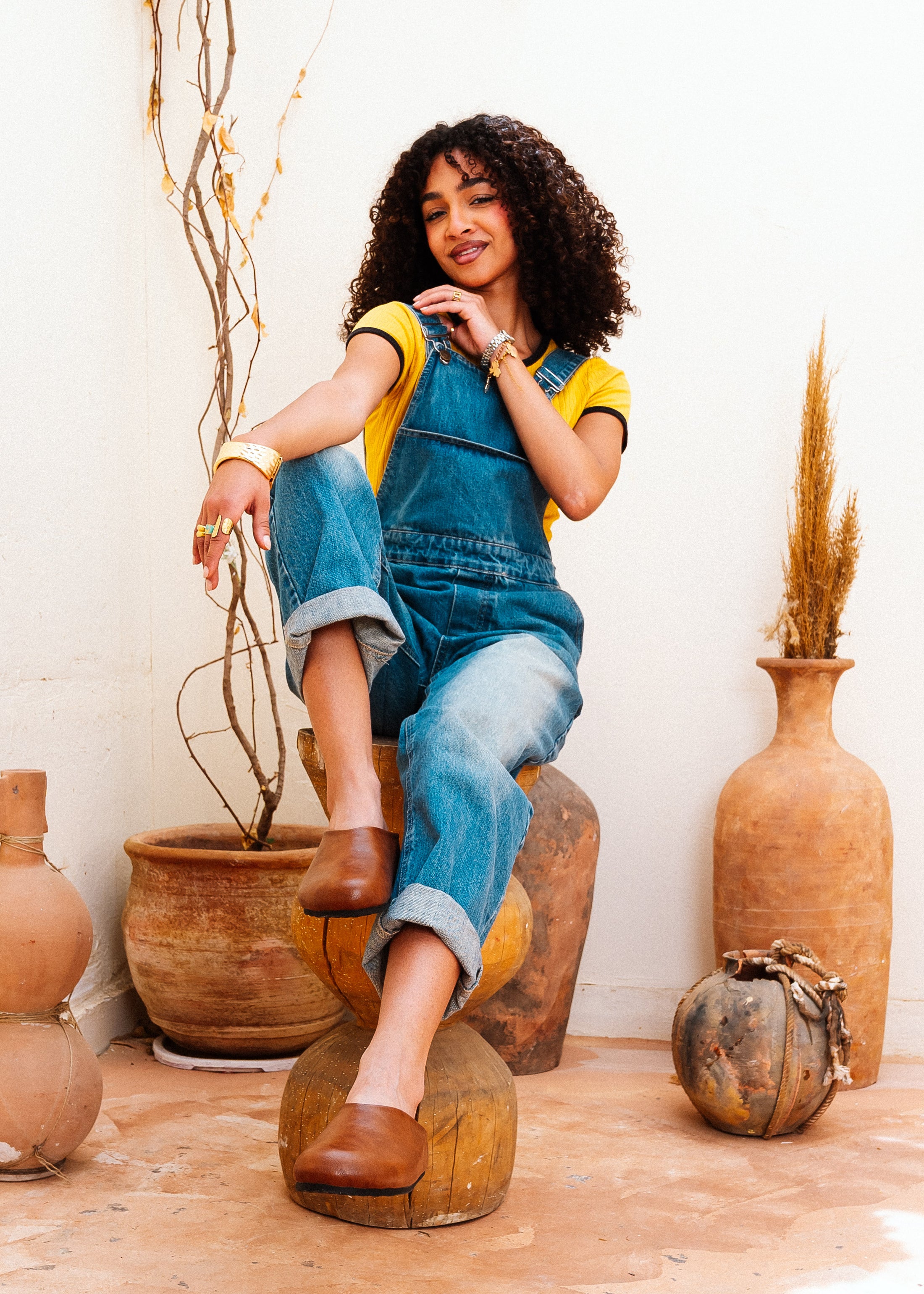 Essential Rounded-Toe Clogs - camel