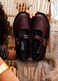 Load image into Gallery viewer, Urban Platform Double-Strap Loafers - maroon
