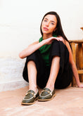 Load image into Gallery viewer, Sophisticated Trimmed Flats - olive
