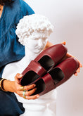 Load image into Gallery viewer, Classic Wide-Strap Mary Jane Flats - maroon
