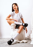 Load image into Gallery viewer, Dual-Strap Chunky Mary Loafers - black
