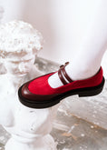 Load image into Gallery viewer, Dual-Strap Chunky Mary Loafers - red
