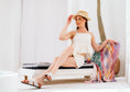 Load image into Gallery viewer, Braided Cross-Strap Slides - white
