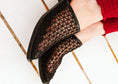 Load image into Gallery viewer, Geometric Mesh Mules - black
