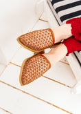 Load image into Gallery viewer, Geometric Mesh Mules - camel

