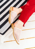 Load image into Gallery viewer, Geometric Mesh Mules - white
