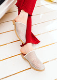 Load image into Gallery viewer, Summer Breeze Woven Mules - silver
