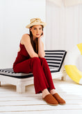 Load image into Gallery viewer, Woven Closed-Toe Mules - camel
