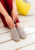 Load image into Gallery viewer, Woven Closed-Toe Mules - silver
