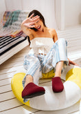 Load image into Gallery viewer, Comfy Slip-On Clogs - maroon
