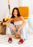 Load image into Gallery viewer, The Riviera V-Cut Slide - red
