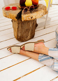 Load image into Gallery viewer, The Riviera V-Cut Slide - beige
