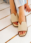 Load image into Gallery viewer, The Riviera V-Cut Slide - beige
