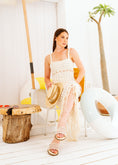 Load image into Gallery viewer, Geometric Mesh Studded Slides - beige
