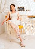 Load image into Gallery viewer, Wildflower Mesh Mules - white
