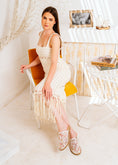 Load image into Gallery viewer, Wildflower Mesh Mules - white
