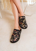Load image into Gallery viewer, Wildflower Mesh Mules - black
