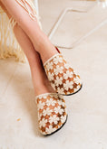 Load image into Gallery viewer, Boho Floral Mesh Mules - beige
