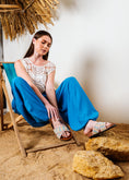 Load image into Gallery viewer, Boho Knit Cross-Strap Slides - pink
