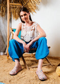 Load image into Gallery viewer, Floral Embroidered Mesh Clogs - pink
