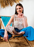 Load image into Gallery viewer, Floral Embroidered Mesh Clogs - white
