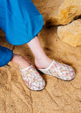 Load image into Gallery viewer, Floral Embroidered Mesh Clogs - white
