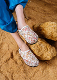 Load image into Gallery viewer, Floral Embroidered Mesh Clogs - white
