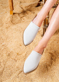 Load image into Gallery viewer, Classic Matte Pointed Mules - light gray
