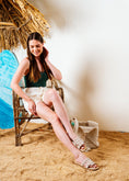 Load image into Gallery viewer, Chic Rivet-Detail Square Slides - beige
