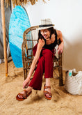 Load image into Gallery viewer, Isla Double-Buckle Slide - camel

