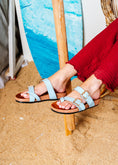 Load image into Gallery viewer, Isla Double-Buckle Slide - baby blue
