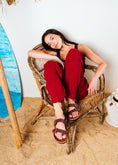 Load image into Gallery viewer, Isla Double-Buckle Slide - maroon

