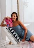 Load image into Gallery viewer, Stitch Tropical Flip Flops - pink
