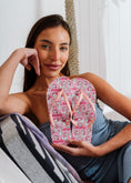 Load image into Gallery viewer, Marie Cat Printed Flip Flops - pink
