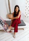 Load image into Gallery viewer, Buckled Mesh Flat Mules - white
