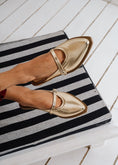 Load image into Gallery viewer, Metallic Satin-Finish Mules - gold
