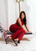 Load image into Gallery viewer, Plaid Textured Mules - black
