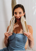 Load image into Gallery viewer, Textured Woven Ballerinas - beige
