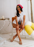 Load image into Gallery viewer, Stud-Trimmed Bow Sandals - gold
