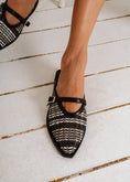 Load image into Gallery viewer, Multi-Weave Mary Jane Mules - black
