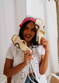 Load image into Gallery viewer, Two-Tone Studded Slide - beige
