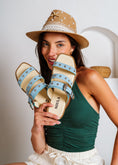 Load image into Gallery viewer, Studded Multi-Strap Sandals - blue
