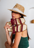 Load image into Gallery viewer, Studded Multi-Strap Sandals - maroon
