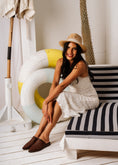 Load image into Gallery viewer, Airy Mesh Espadrille Mules - brown
