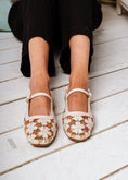 Load image into Gallery viewer, The Floral Lace Ballet Flat -  beige
