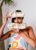 Load image into Gallery viewer, The Floral Lace Ballet Flat -  white
