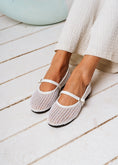 Load image into Gallery viewer, The Micro-Net Ballet Flat -  white
