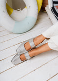 Load image into Gallery viewer, Soft-Weave Ballet Flat -  silver

